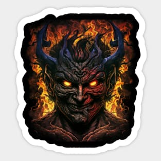 The Cursed of Oni - Japanese Demon Sticker